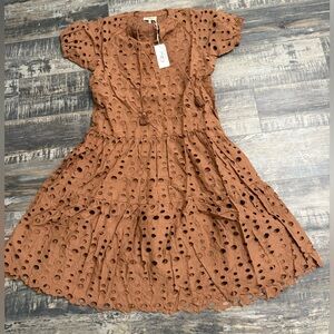 NWT OLLARI ANTHROPOLOGIE eyelet dress